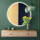 Espejo Circular Esmerilado TOUCH LED