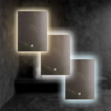 Espejo Rectangular LED Touch 3 Tonos de Luz (Cálida, Neutra y Fría) con Dimmer