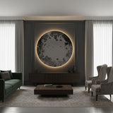 Espejo Circular Avejentado