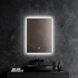 Espejo Rectangular LED Touch 3 Tonos de Luz (Cálida, Neutra y Fría) con Dimmer