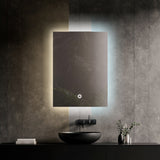 Espejo Rectangular LED Touch 3 Tonos de Luz (Cálida, Neutra y Fría) con Dimmer