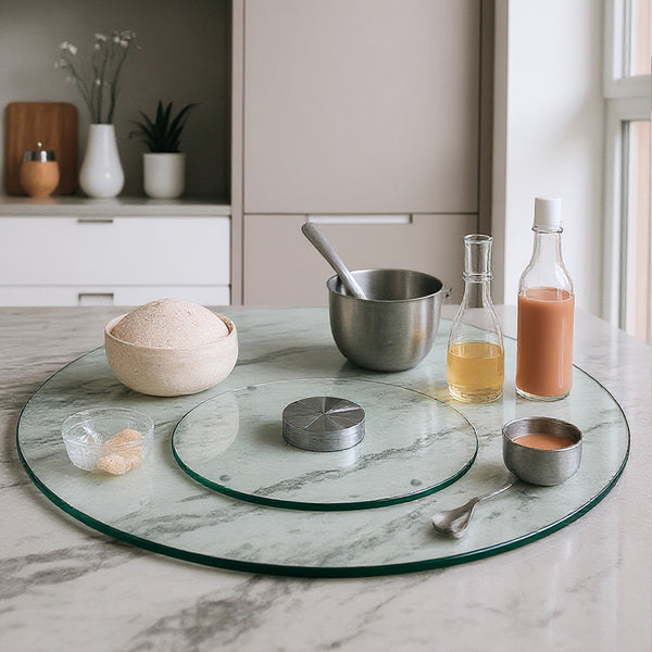 Lazy Susan - Base Giratoria de Vidrio Templado