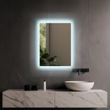 Espejo Rectangular LED Touch 3 Tonos de Luz (Cálida, Neutra y Fría) con Dimmer